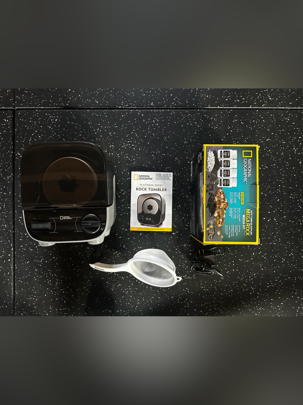 National Geographic Platinum Rock Tumbler NEW